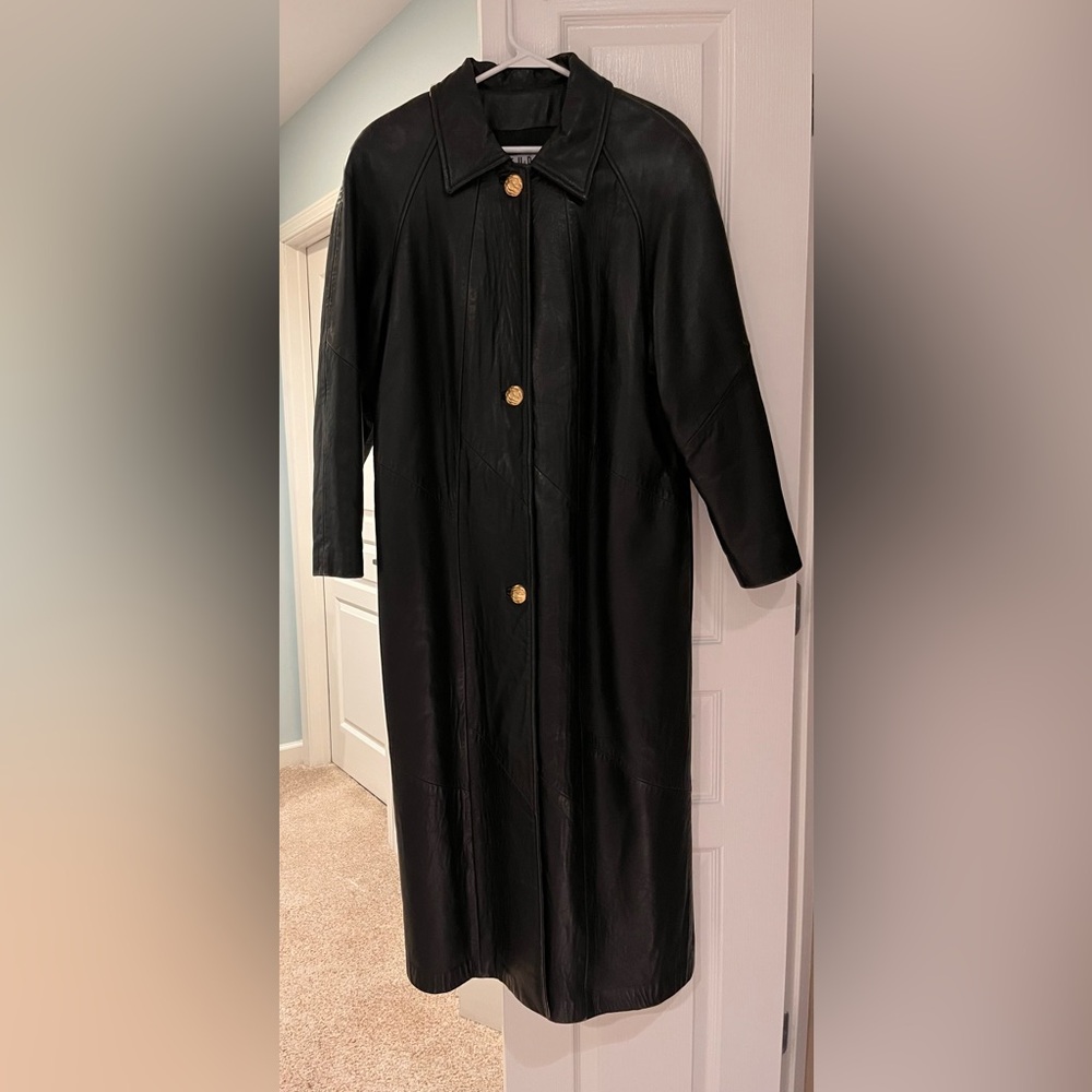 Studio Siena Black leather coat